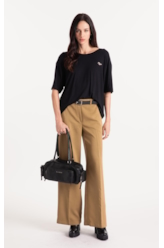 Calça Lilla Patte D`eph Buttons Ocre